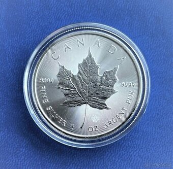 Stříbrná investiční mince Maple Leaf 2022