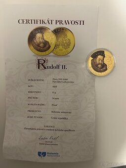 Rudolf II. – pamětní medaile 2023 / Bohemia mincovna / Proof