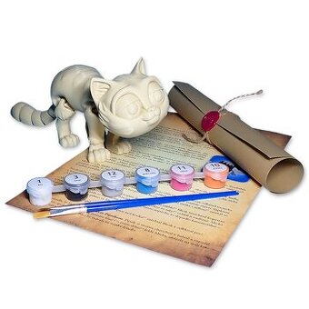 Kočka - Kreativní 3D omalovánka