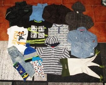 Chlapecké oblečení, zimní bunda, mikina... vel. 104/110/116