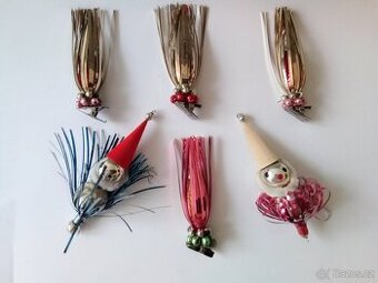 Vánoční ozdoby - staré, vánoční ozdoby - různé