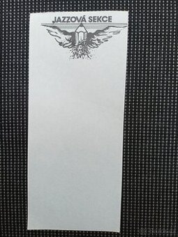 Jazzová sekce-účtenka, autor Joska Skalník, raritka
