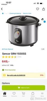 Ryzovar Sencor - Rice Cooker