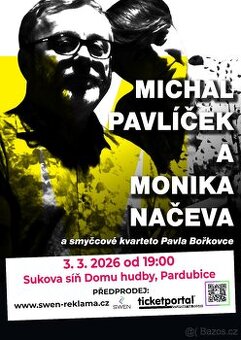 Prodám lístky na koncert - Pavlíček & Načeva Pardubice 3.3.