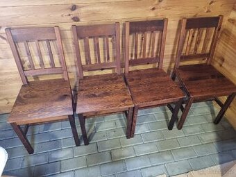 4 židle-tmavý dekor