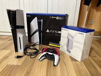 Playstation 5 Pro + disc drive + 2 ovladače