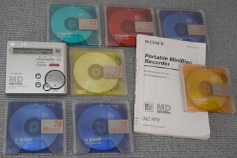 MINIDISC / minidisk recorder SONY MZ-R70, manual, MD media