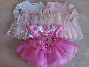 3x pěkné šatičky, velikost 80