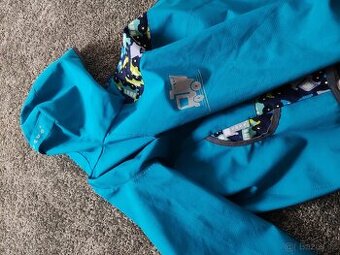 Unuo bunda modrá autíčka softshell vel 92/98