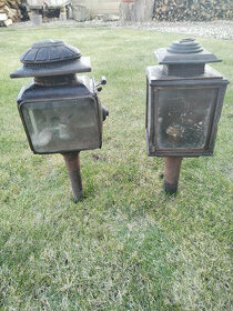 Prodám starožitné kočárové lampy - 1
