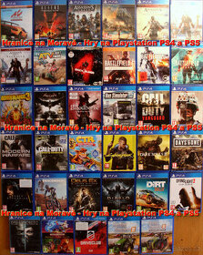 Hry na Playstation PS4+PS5 seznam rozdělen na 2 inzeráty - 1