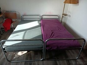 Chromované trubkové postele starožitné - funkcionalismus - 1