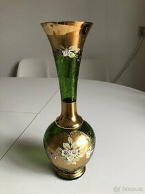 Váza novoborské sklo
