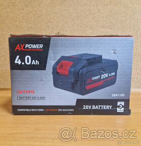 baterie akumulátor AX-POWER 20V 4.0Ah /NOVÁ/ - 1