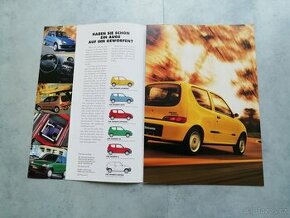 Fiat Seicento - katalog + přehled výbavy - doprava v ceně