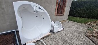 Vana s výřivkou, umyvadlo,  bidet