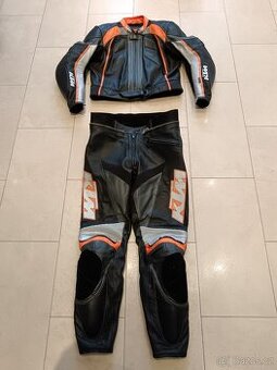 KTM Racing-Pánská kožená moto kombinéza, dvoudílná