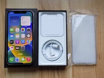APPLE iPhone 12 Pro 128GB Silver - ZÁRUKA - TOP STAV-100%BAT
