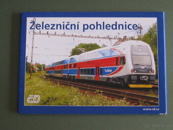 POHLEDNICE-Železniční pohlednice-soubor 12ti pohlednic - 1