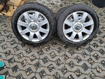 Alu kola 5x112 R16 originální VW letní pneu 70%