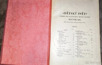 Svázaný ročník časopisu Dětský svět - 1930, 1931. - 1