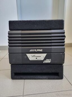 Prodám subwoofer se zesilovačem Alpine (MRP-M350), 700W