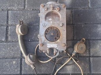 starý důlní telefon TESLA - 1