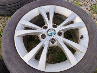 Alfa Romeo 205/55/16, 5x110 originál ALU kola - letní pneu