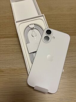 iPhone 16, 512 GB- bílý, zcela nový, nepoužitý