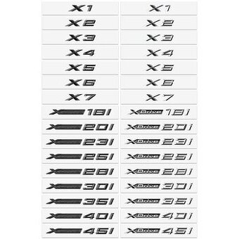 Bmw logo X1 X2 X3 X4 X5 X6 X7, Xdrive