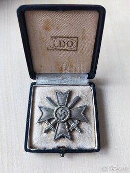 Německý válečný kříž 1. Třídy, etue, značen