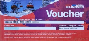 Permice, voucher na Klínovec sezónní skipas 25/26