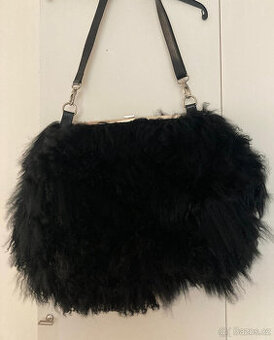 VELKÁ SLEVA Kabelka pravá kožešina - lama