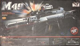 Airsoft Heckler&Koch G36c, Red Dot, tlumič