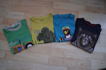 Chlapecká trika s dlouhým rukávem vel. 116 - 122