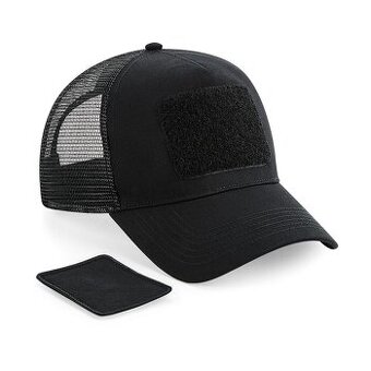 Kšiltovka Beechfield Patch Snapback Trucker - černá
