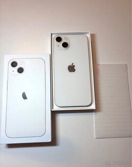 iPhone 13 128gb bílý, 89% baterie, pěkný stav