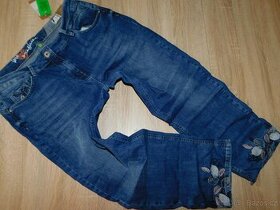 Dámské pružné džíny s výšivkou-Nové-vel. XXL-Cecil