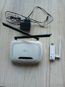 Wifi router + USB adaptér pro připojení stolního PC