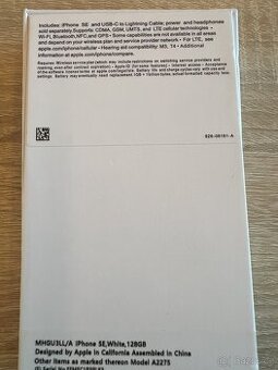 Iphone SE 2020 128gb white, black
