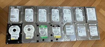 SATA 3,5" disky, odzkoušené, uvedená cena je za vše