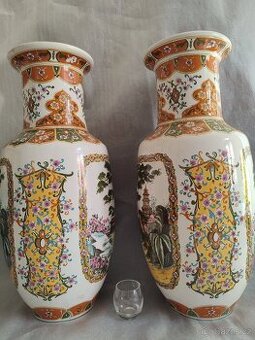 Velké Japonské starožitné vázy -3500,-pár - 1