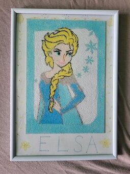 Obrazek rucne delany Elsa z Frozen - 1