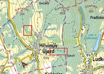 Prodej lesních pozemků, k.ú. Hřivínův Újezd, CP 11067 m2 - 1