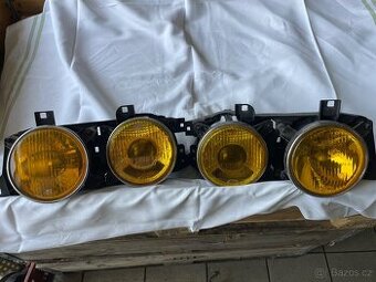 BMW E34,32 žlutá přední světla Hella