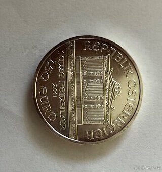 stříbrnou investiční minci Wiener Philharmoniker