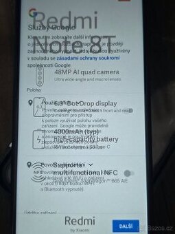 Prodám Redni Note 8T+Hodinky GTR3 Pro.