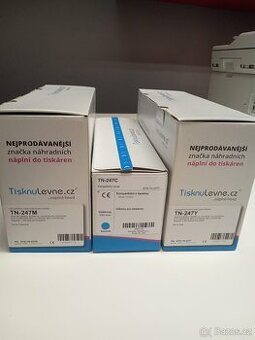 Kompatibilní tonery (azurová, purpurová, žlutá)