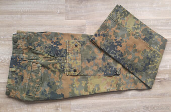 Originální kalhoty bundeswehru v maskování flecktarn