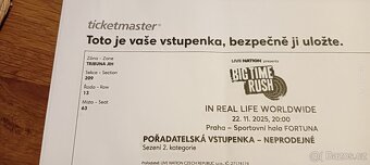 Big Time Rush vstupenky - Praha